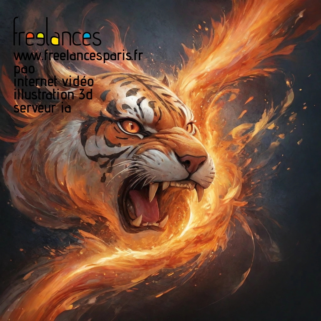 Pao mise en page internet vidéo illustration 3d serveur IA générative AI freelance paris studio de création magazines lucbcfr0